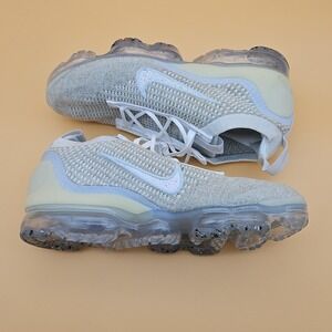Nike Air Vapormax 2021 FK Womens White Pure Platinum Size 9.5 DC4112-100 New